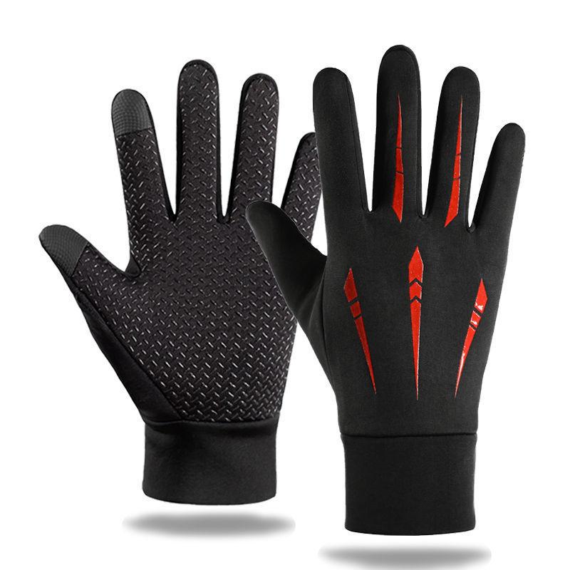Autumn and Winter Warm Gloves Five-claw Windproof Waterproof Thickened Touch Screen