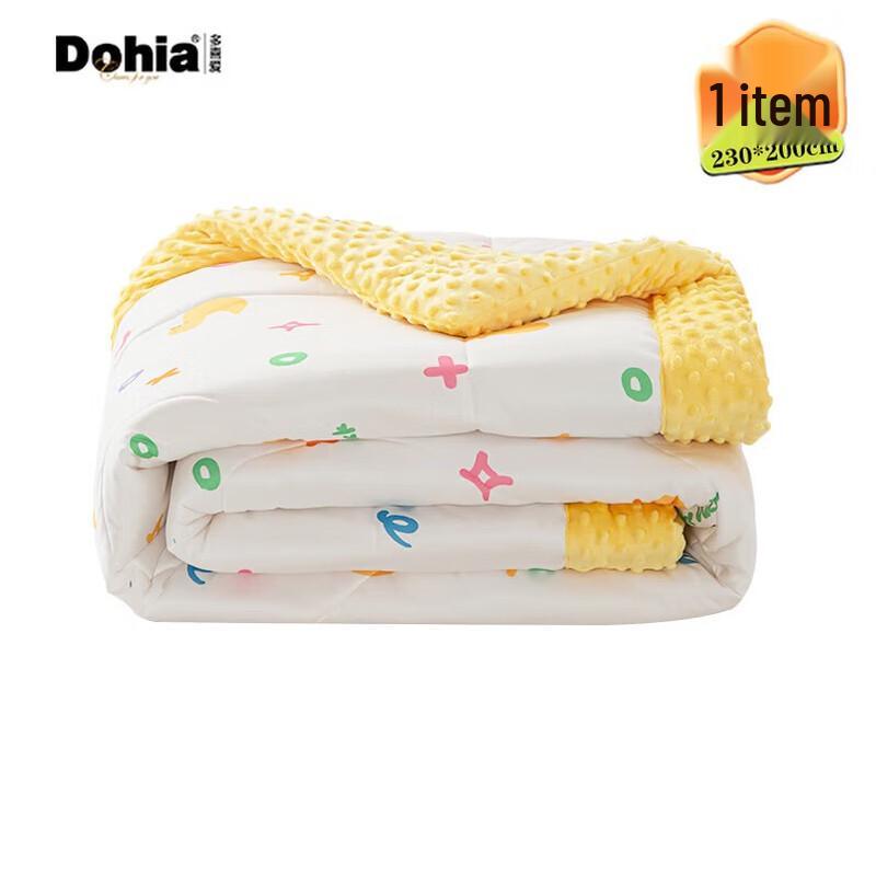 Dohia Love You Duck Minky Dot Comfort Quilt