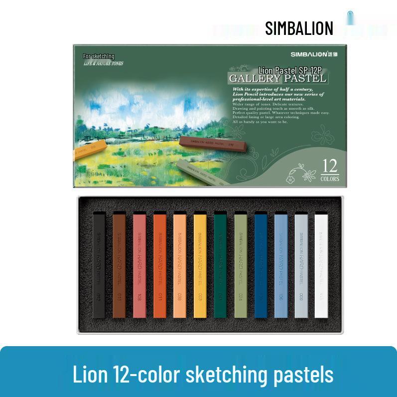 Lion Soft Pastels: Chalk Color Sticks for Drawing, Makeup, and Sketching - Blackboard Crayons.