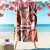 Shakira Print Beach Towel, Large Soft Quick Dry Towel for Beach Camping Swimming