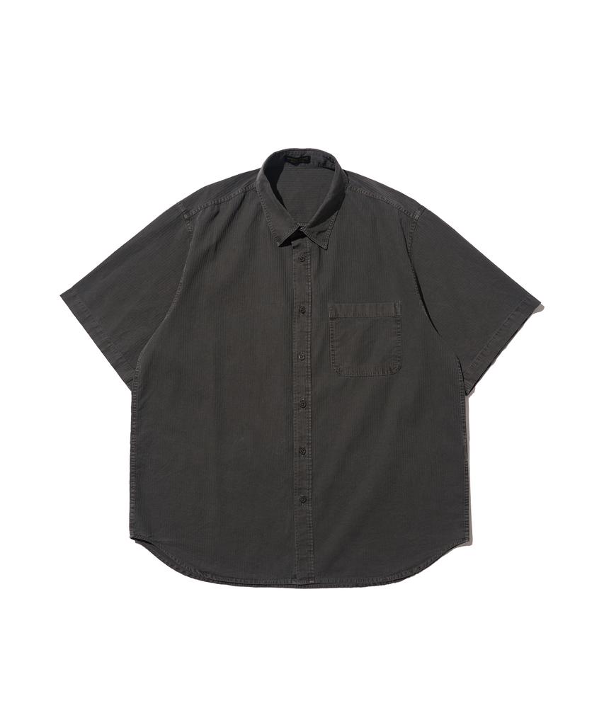 ANALOG MOOD Pigment Short Sleeve Shirt (Charcoal)