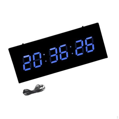 Contemporary LED Wall Clock with Temperature Display And Alarm System