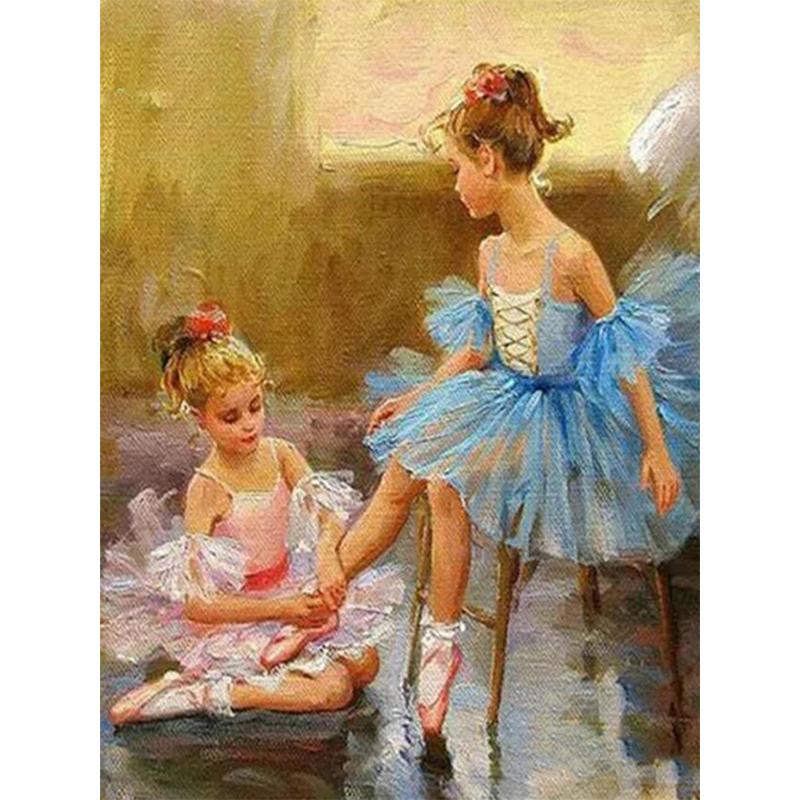 5D DIY Diamond Painting Kit Swan Dance  Art Diamond Embroidery Rhinestones Decorations for Home