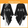 Gothic Design Short Top With Polyester For Theatrical Performances And Cosplay