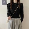 2025 New Autumn and Winter Semi-turtleneck Sweater Women's Inner Waist Knitted Sweater Chic Short