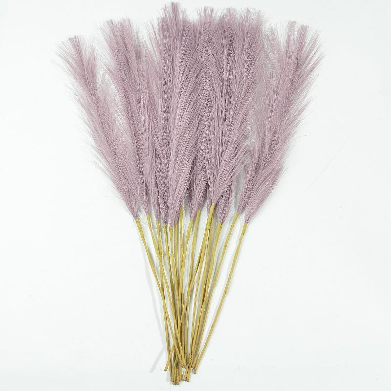 55cm Artificial Reed Pampas Grass Fake Flower Decorative Arrangement for Living Room Wedding Floor Decoration Artificial Plant