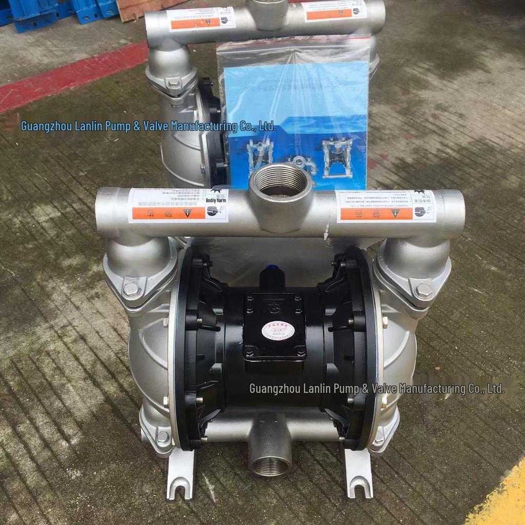 QBY-25 Pneumatic Diaphragm Pump: 304 Stainless Steel, Self-Priming for Sludge Suction & Filter Press