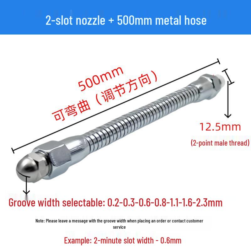 High-Pressure Stainless Steel Anti-Clogging Fan-Shaped Blow-Off Nozzle