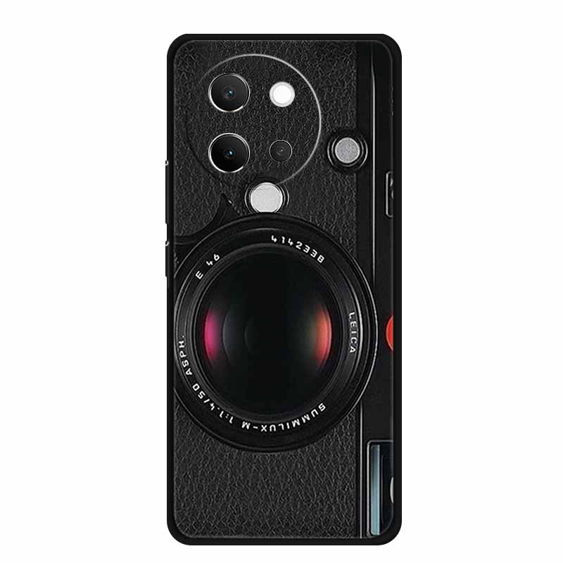 For Vivo V40 Lite Case Black Silicone Soft Back Cover Case For Vivo V40 Lite 5G Phone Case Cover V 40 V40lite 6.78" Funda Coque