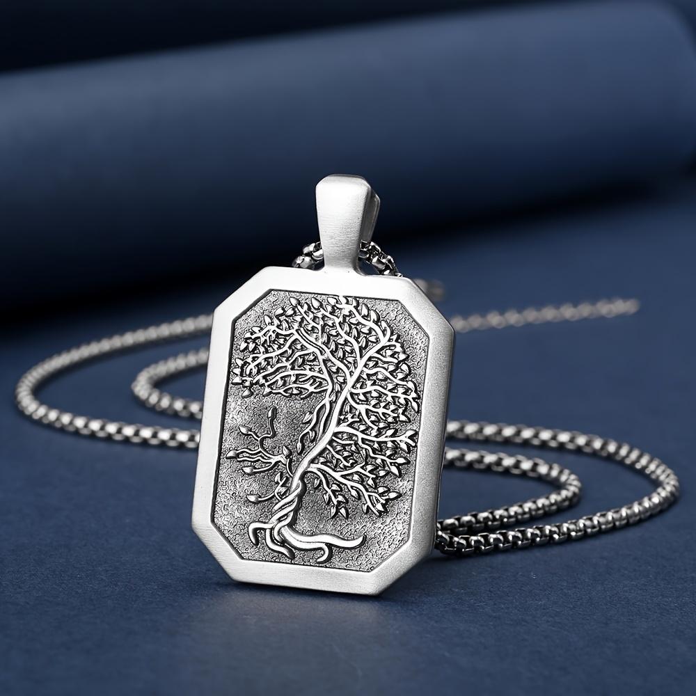 Tree Of Life Pendant Necklace Men s Personality Handsome Fashion Ins Style Jewelry