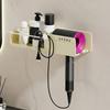 Self Adhesive Hair Dryer Stand Wall-mounted Hair Dryer Storage Rack Hairdryer Organizer  for Home