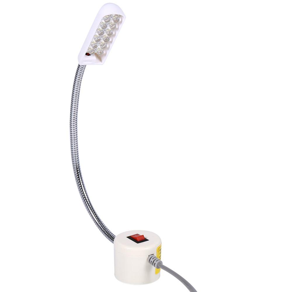 Flexible Gooseneck LED Work Lamp Magnetic Mounting Base Sewing Machine Lamp Home Tailor Store