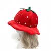 Fruit Hat Cartoon Plush Strawberry Hat Winter Warm Red Fruit Strawberry Cap Unisex Strawberry Cosplay Adult