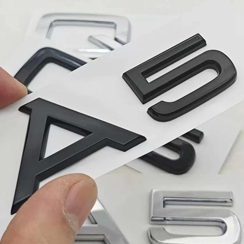 3D ABS Araba Harfleri Logo A5 Q5 Arka Bagaj Rozeti Çıkartma Amblem Çıkartmaları Audi Q5 A5 İçin Oto Kuyruk Aksesuarları