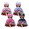 Demon Hunter Girl Group Printed Children's Bowknot Formal Dress