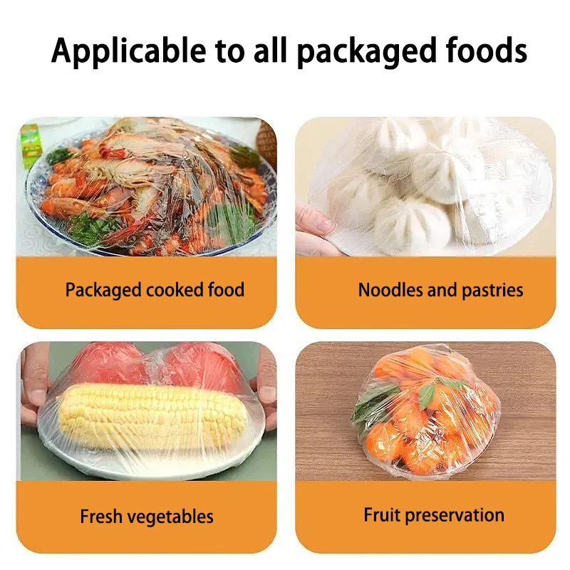 No-Tear Food-Grade Plastic Wrap Sleeves Extra-Large Size 500 Or 350 Pieces Per Pack