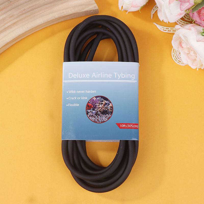 305Cm High Quality Colorful Aquarium Oxygen Pump Water Pump Hose Air Bubble Stone Aquarium Fish Tank Pond Pump Tube A3 чёрный