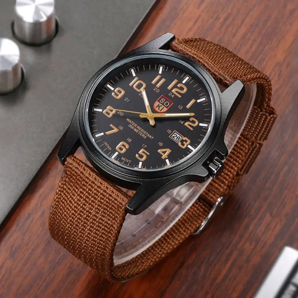 Nylon Band  Men Watch Wrist Watch Quartz Men Sports Watches