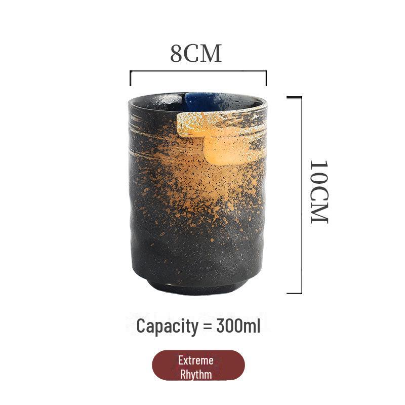 Retro Japanese Ceramic Stoneware Tea and Sushi Cup