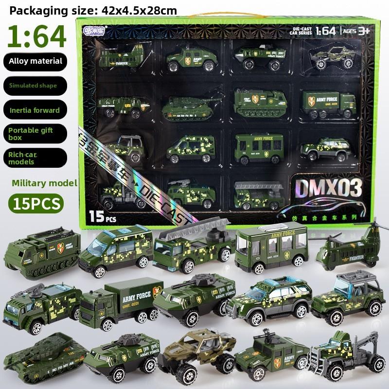 Alloy Mini Engineering Vehicle Fire Truck Police Car Collection With Pull Back Function For Kids Play