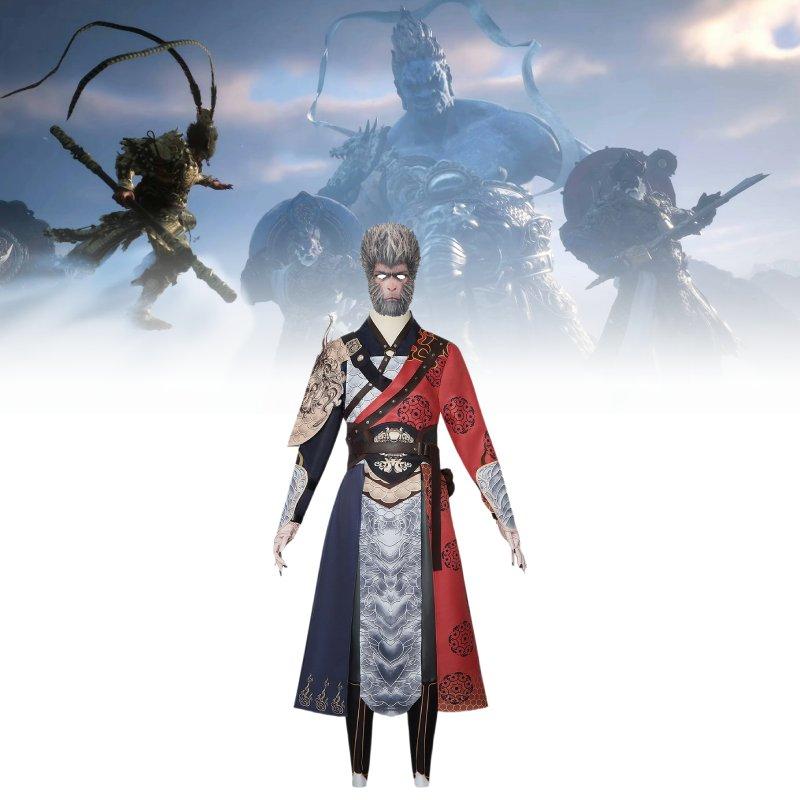Black Myth Wukong Character Halloween Costume Set Performance Cosplay Clothes