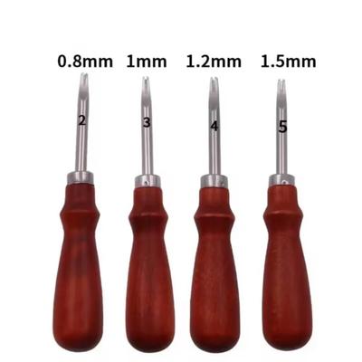 Leather Common Edge Beveler Skiving Craft Keen Edge Cutting Tool for Beveling V-shaped Blade with Rounded Center Taking The Edge