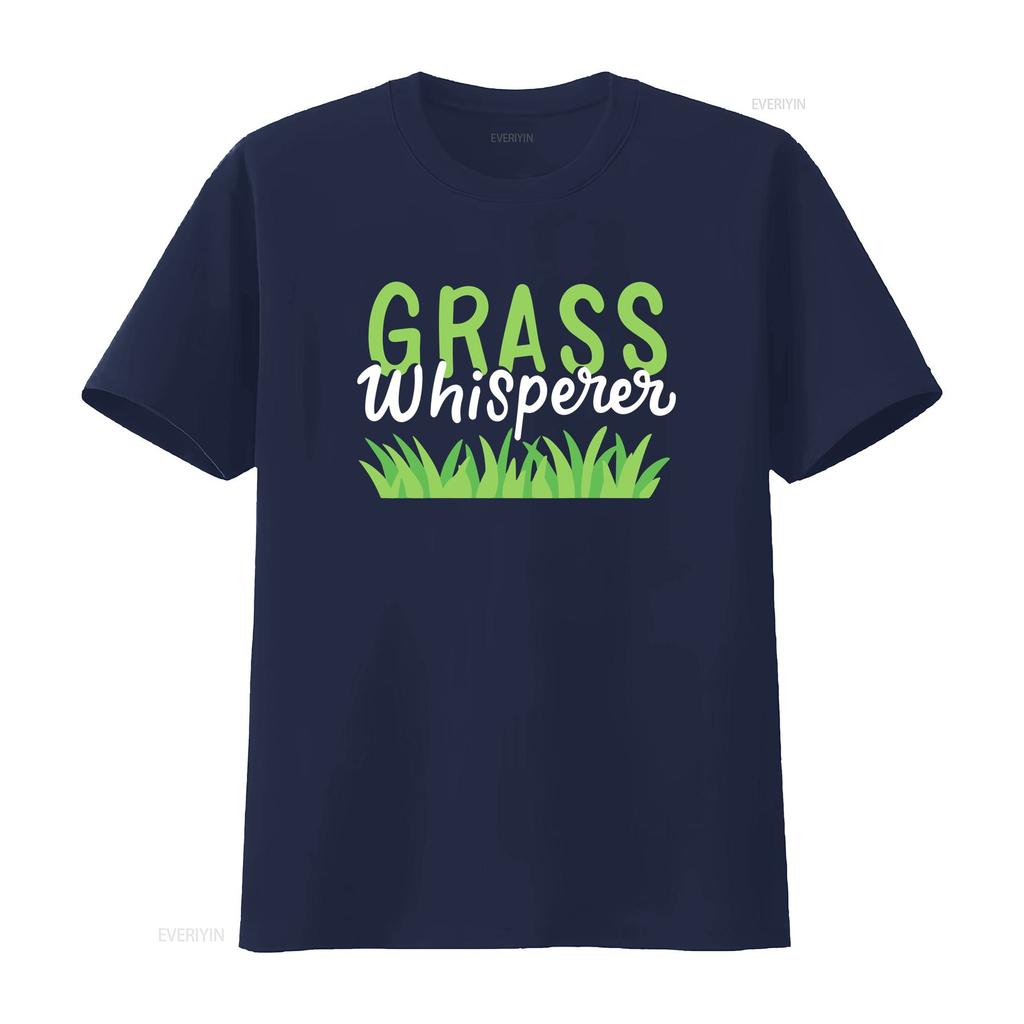Lawn Mowing T Shirt Care Mower Grass Whisperer Vintage Washed Slightly Versatile Fashion Designer Clothes Stretched Soft