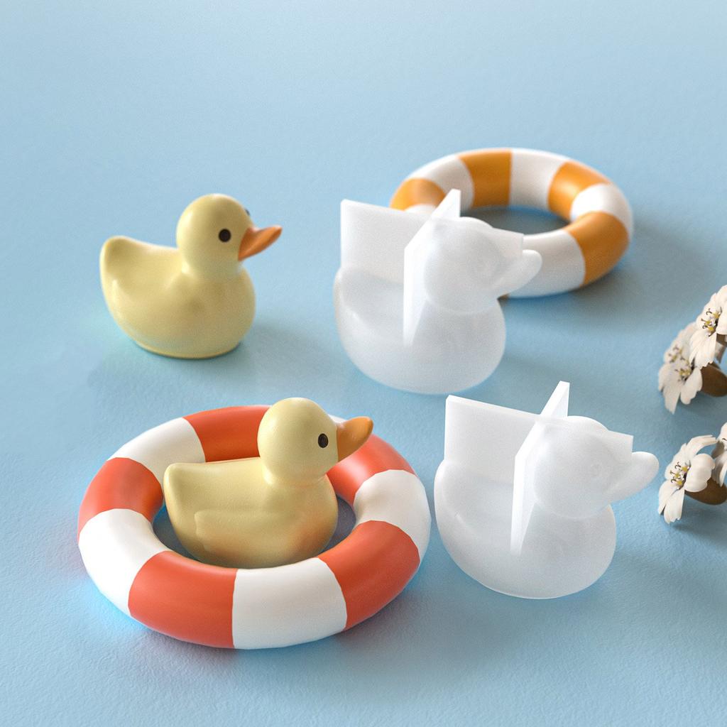 Creative Duck Shape Silicone Mold For Resin Crafts Jewelry Making And Succulent Planter Design