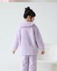 Lulu Niu Mädchen Flanell Pyjama - Herbst/Winter Gemütliche und Verdickte Korallenfleece Homewear für Kinder