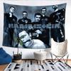 Rammstein Pattern Tapestry Wall Hanging Boho Aesthetic Wall Blanket For Bedroom Living Room Dorm Home Wall Decor 1013205