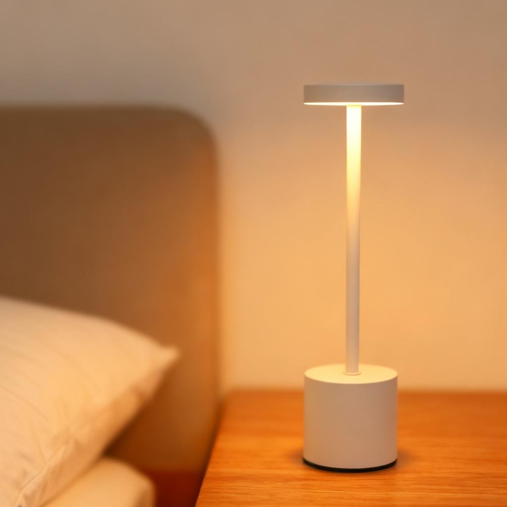 Minimalist LED rechargeable touch desk lampwiththree color bedside creative environment light bar outdoor decoration night light