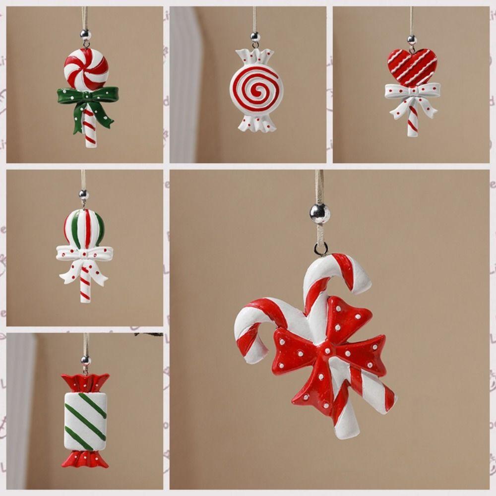 

Декоративная подвесная подвеска в виде леденца, одностороннее украшение для рождественской елки