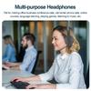 2.4GHz Wireless Headphones Call Center Earphone On Ear Headset with ENC Noise Reduction Microphone   Headband Volume Control with Charging Do