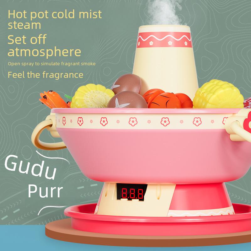 Kinder Musikalische Spielküche Hot Pot Spielzeugset mit Sprühfunktion