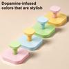 4pcs Dopamine Strong Suction Cup Hooks - Drill-Free & Trace-Free Adhesive Wall Hooks,ulti-Scene Home Organizer For Coat Hooks