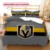 Ensemble de couette à motif Vegas Golden Knights2 Décoration de maison Cadeau (1 * housse de couette + 2 * taie d'oreiller sans garnissage)