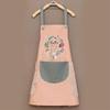 Custom Waterproof Washable Kitchen Apron with Logo, Neck-Hanging Style, Minimum Order of One.