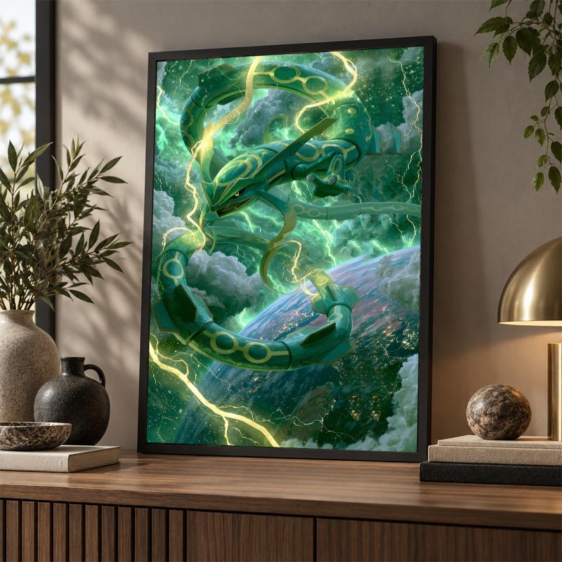 5D Diamond Painting Rayquaza DIY Full Drill Diamond Art Kit Home Decoration