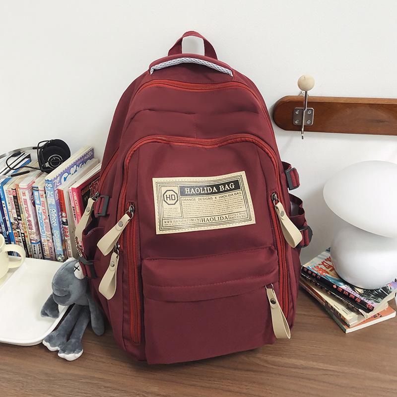 Школьник Старшеклассник Ученик Средней Школы Рюкзак Корейский Мужской и Женский Одинаковый Трендовый Рюкзак Single package without pendant