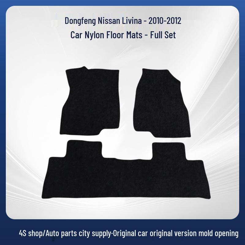Nylon Floor Mats for Nissan Livina (2010-2012) - Easy to Clean, Stain, Wear, and Slip Resistant, Comfortable.