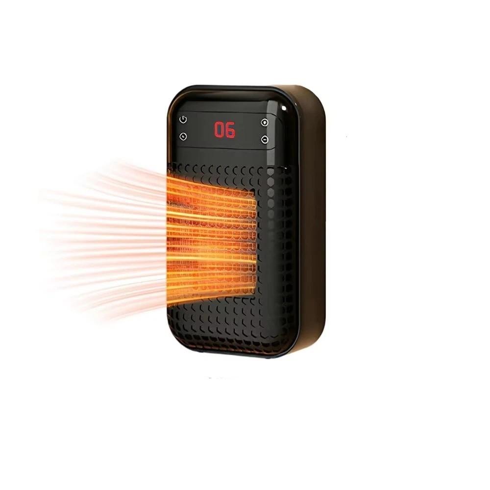 500W Portable Heater Wall-Mounted Room Heater Compact Size Mini Electric Heaters  Household EU чёрный