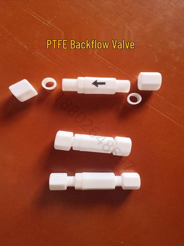 PTFE One-Way Teflon Check Valve - Corrosion, Acid, Alkali & Ozone Resistant