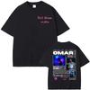 Omar Courtz Por Si Manana No Estoy Tour Grafik T-Shirt Herren Damen Retro T-Shirts Harajuku Baumwolle