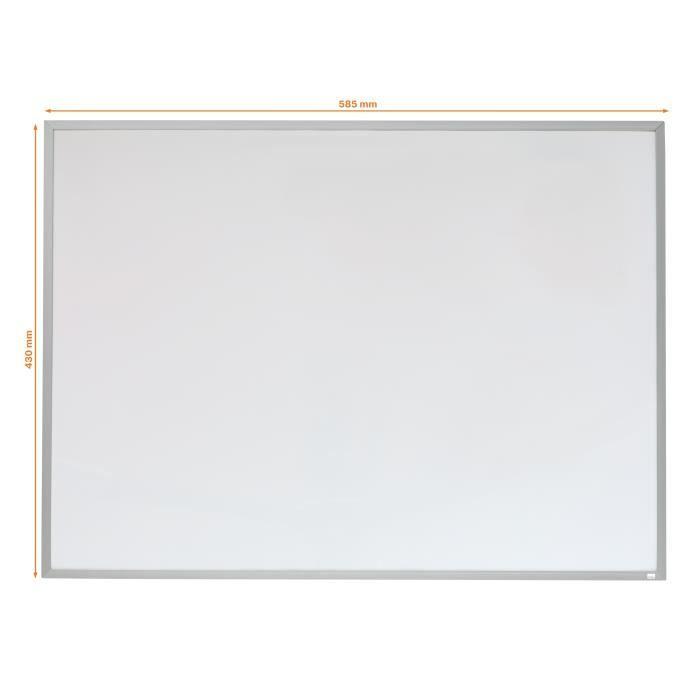 Nobo, Tableau Magnétique Effaçable À Sec, Cadre En Aluminium, 585 X 430 Mm, Fourni Avec 3 Marqueurs Et 4 Aimants
