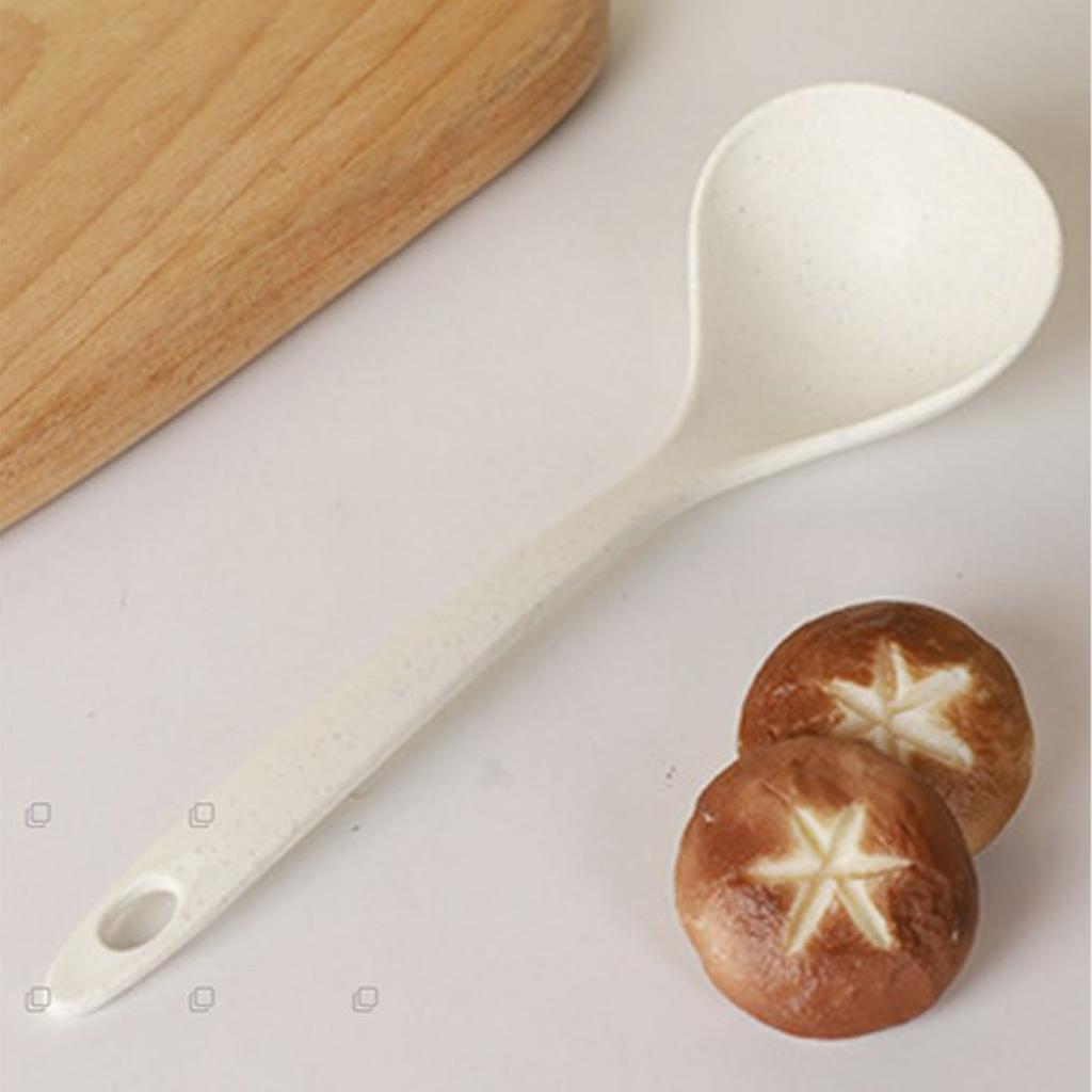 Suppenkelle mit langem Griff, große Suppenkelle aus verbrühungssicherem Kunststoff für die Küche zu Hause, Brei, Bratensoße, Saucen