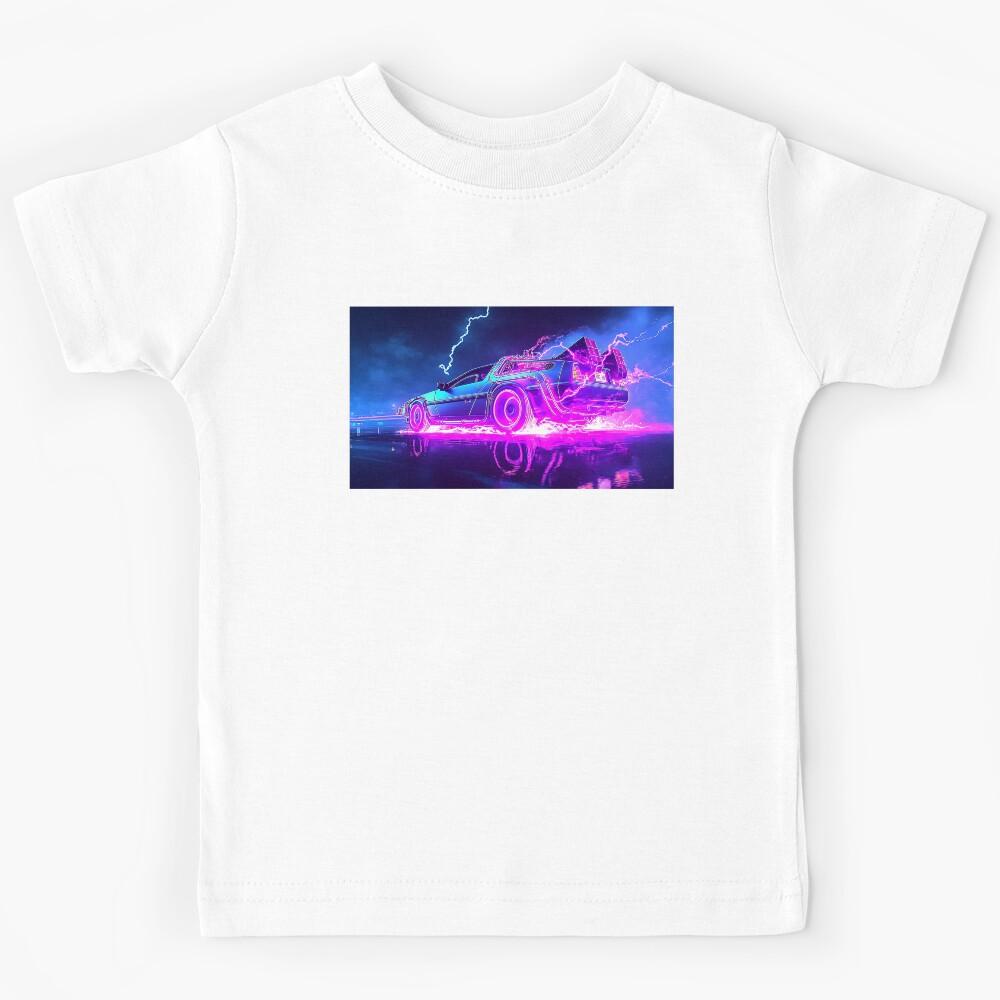 Back in time adventure - Delorean Kids T-Shirt 140