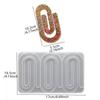 Paperclip Resin Molds Paperclip Silicone Candle Molds for Handmade Candle Soap Chocolate Molds for Cake Fondant Baking