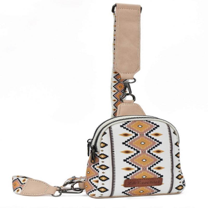 Aztec Crossbody Sling Bags for Women Cross Body Purse with Detachable Strap