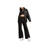 Puma Solid Color Logo Embroidered Stand Collar Zip Long Sleeve Jacket Unisex Jackets Black 630926-01