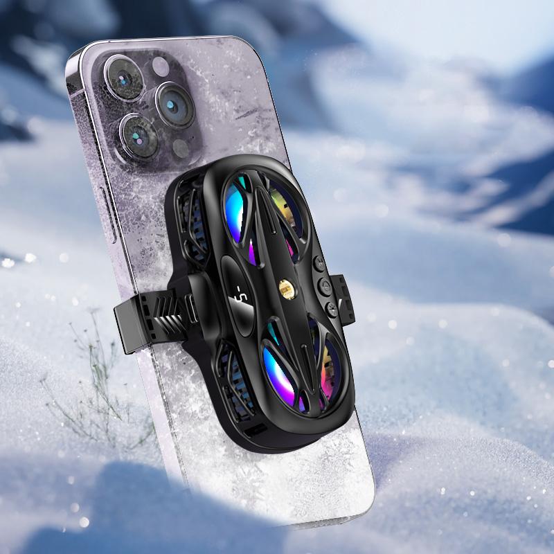 K12 Phone Cooler for Gaming Dual-Core Semiconductor Mobile Radiator Cooling Fan